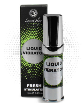 Liquide vibrant effet frais à la menthe unisexe 15ml 